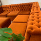 Vintage FLER Velvet Modular Sofa