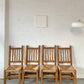 Four Wiggly Handmade Dining Chairs (Set)