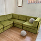 - Bespoke Large Sage Green Modular Sofa