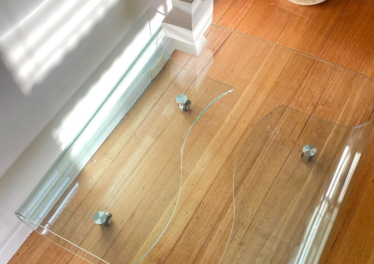 Curvy Glass Coffee Table