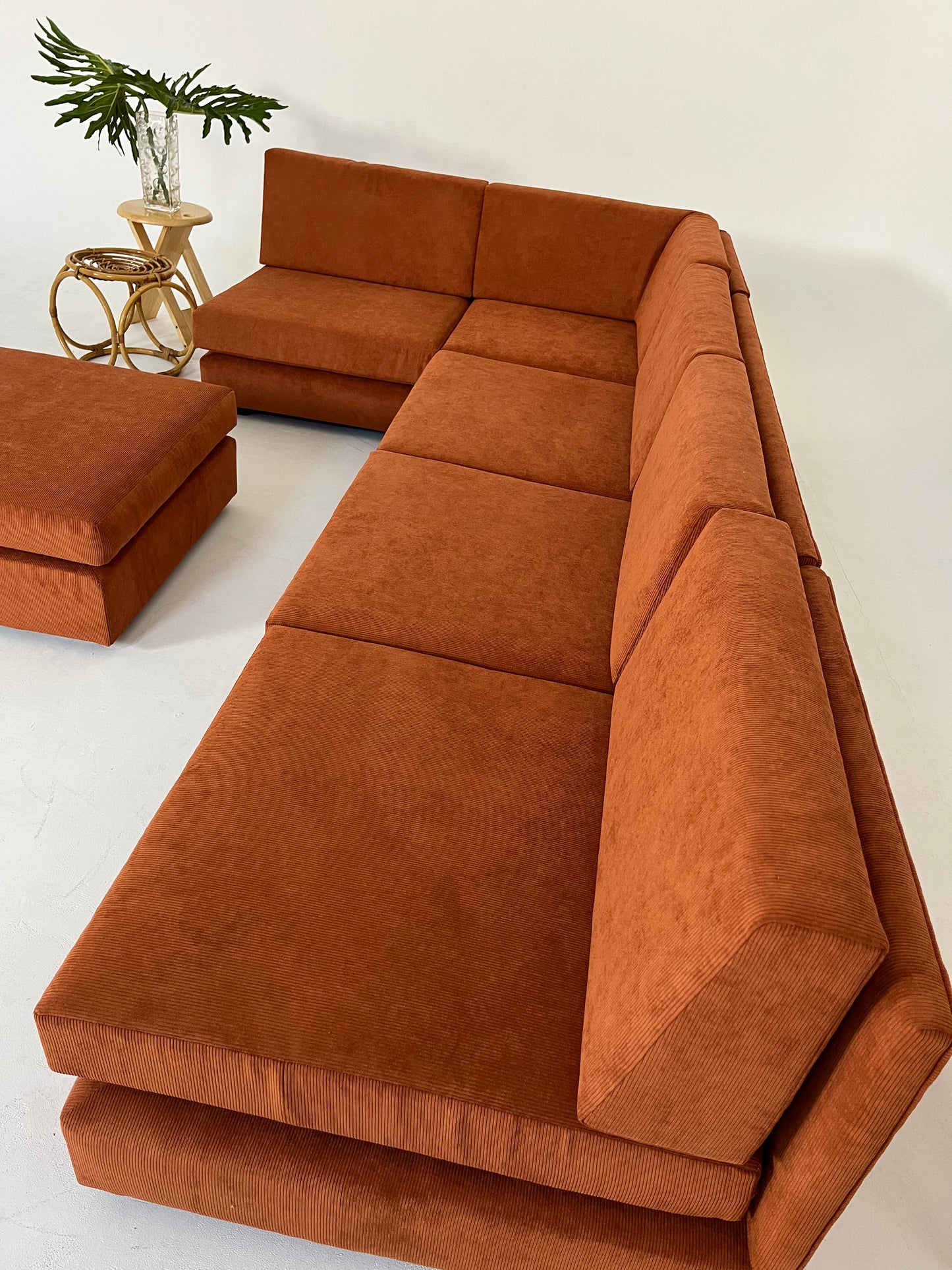 - Vintage Custom Modular Cord Sofa