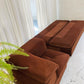 Vintage Fler Choc Velvet Modular Sofa / Bed