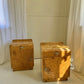 Pair of Maple Burl Bedside Tables