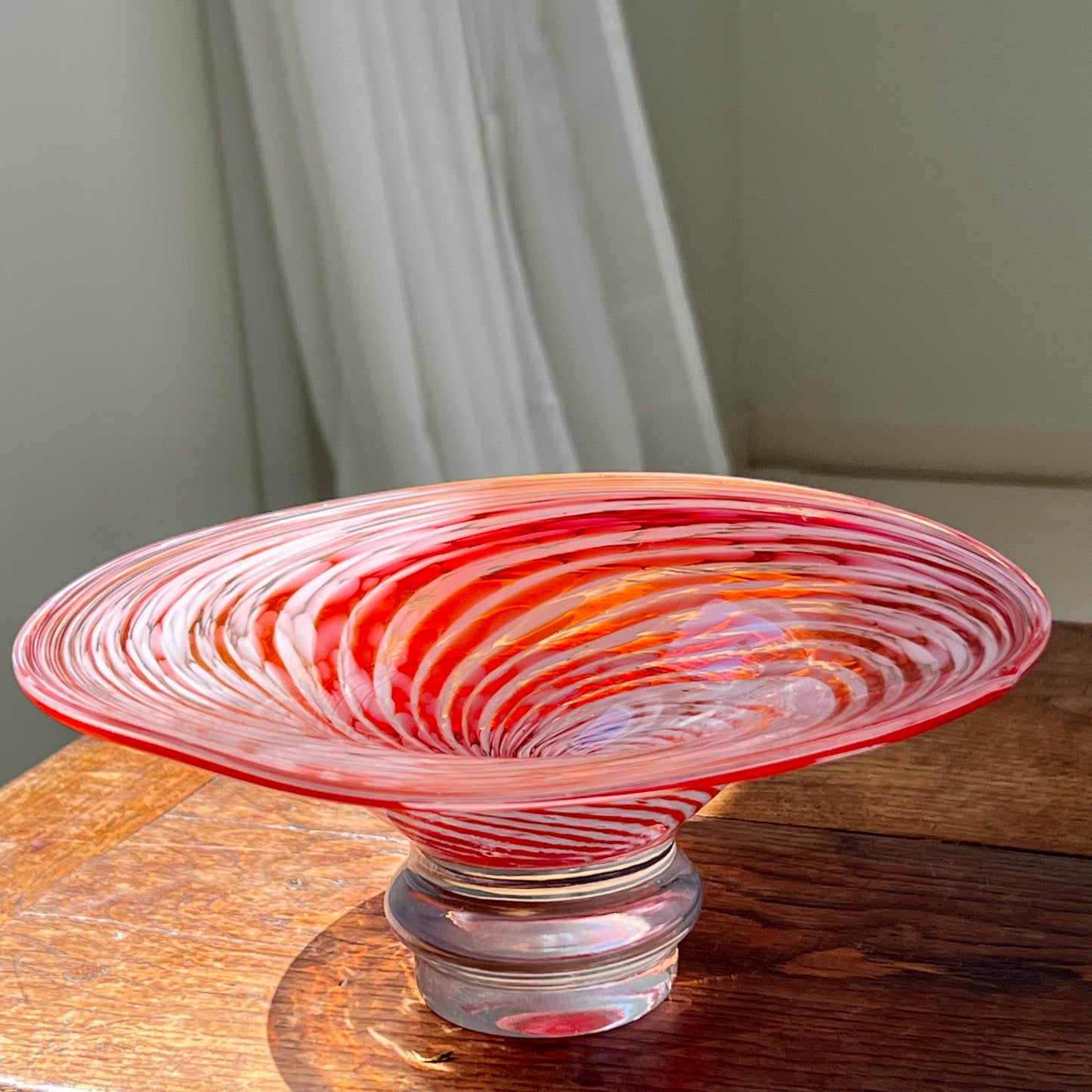 Vintage Swirly Murano Fruit Bowl, Italy