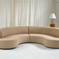 Curved Boucle Modular Sofa