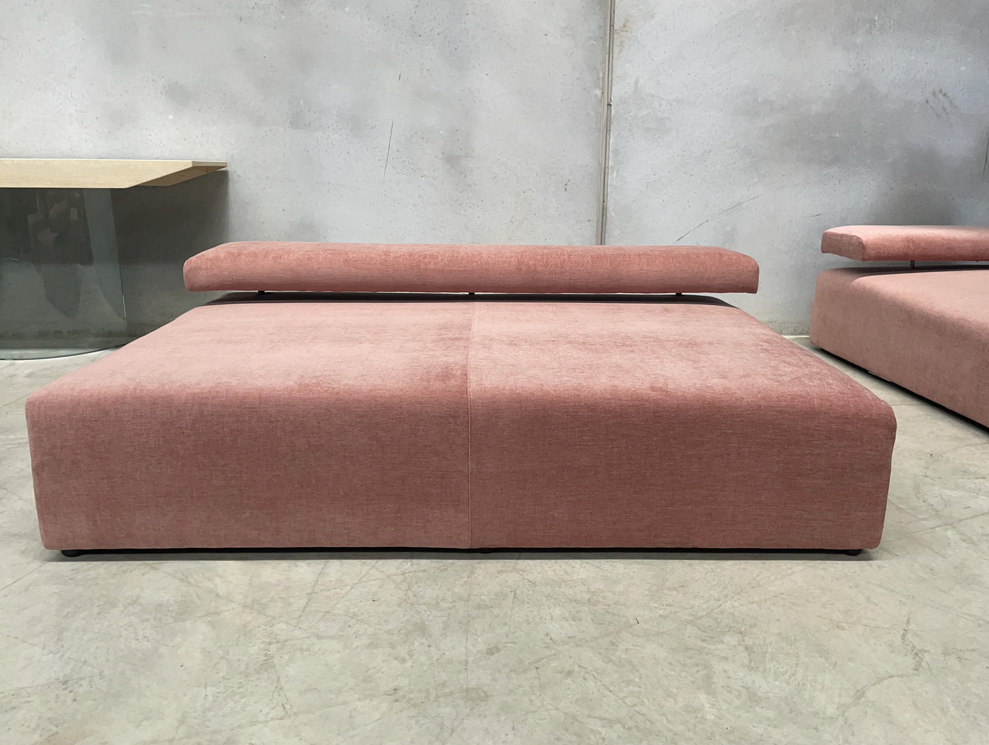 Pink Five Piece Modular Sofa