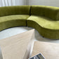 - Bespoke Olive Velvet Curved Modular Sofa