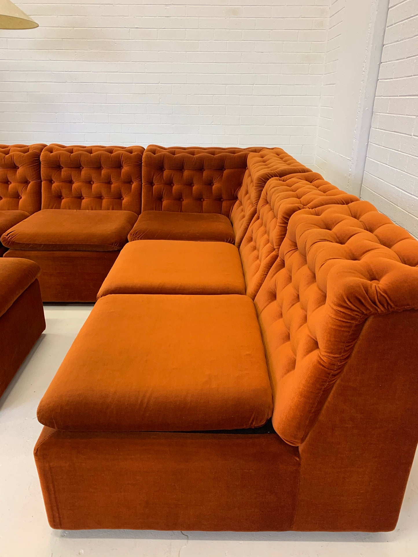 Vintage FLER Velvet Modular Sofa