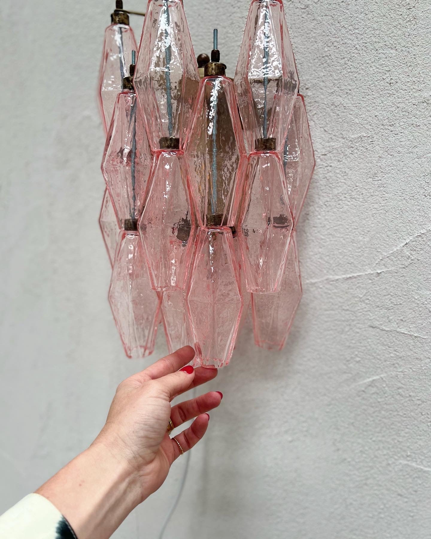 - Murano Poliedri Sconce PINK