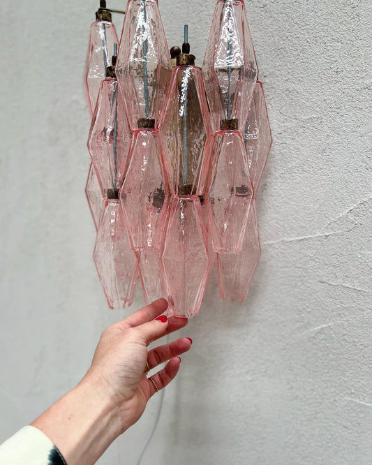 - Murano Poliedri Sconce PINK