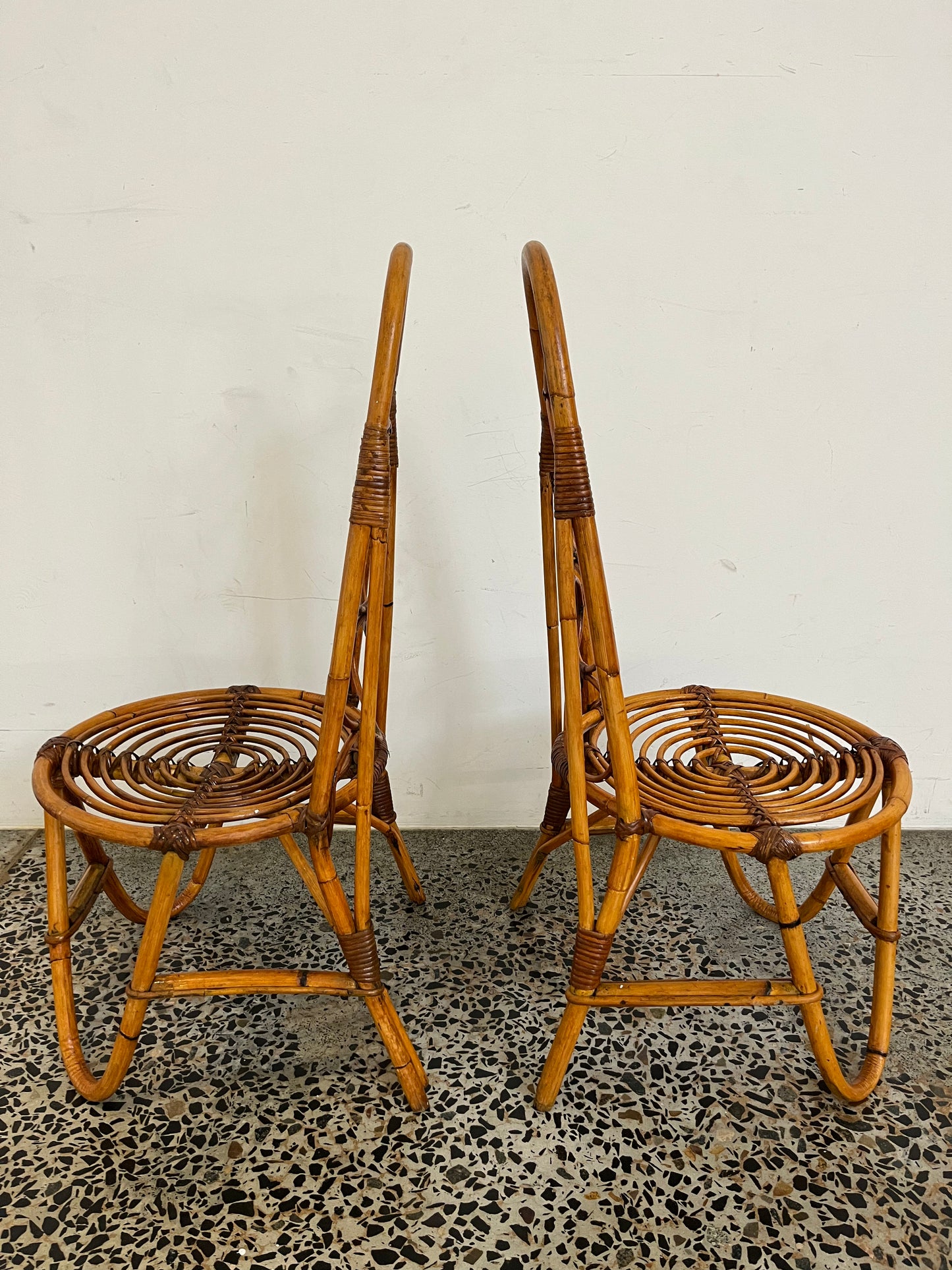 Italian 1960’s Bamboo Chair - One Available