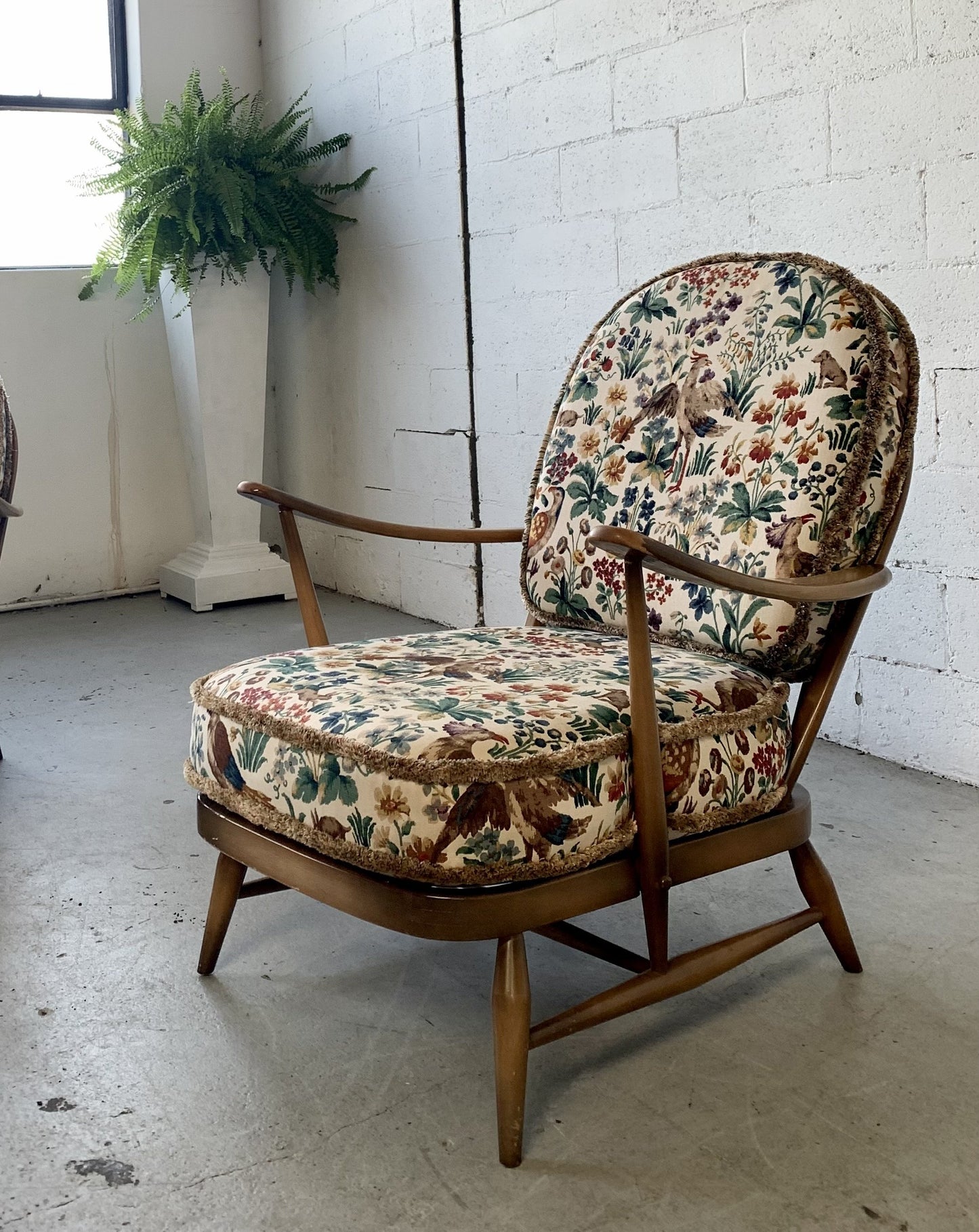 Elm Wood Armchair by Ercol, UK - One Left