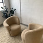 Vladimir Kagan-Style Swivel Chair in Wool Boucle - Two Available