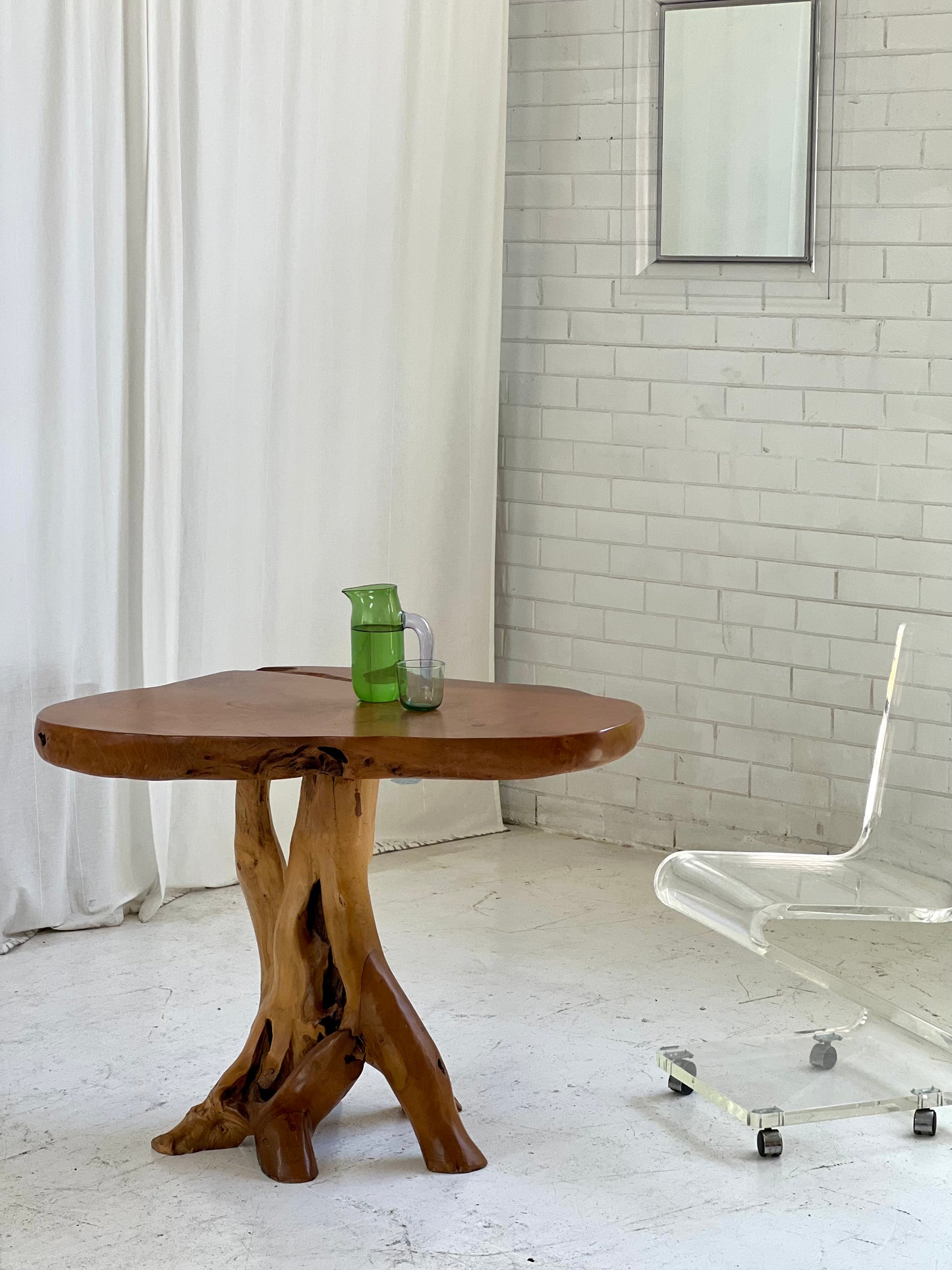- Organic Wooden Root Table