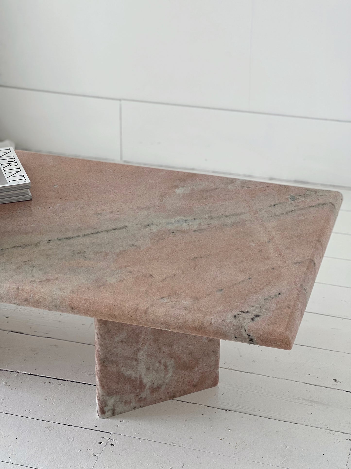 Pink Marble Coffee Table