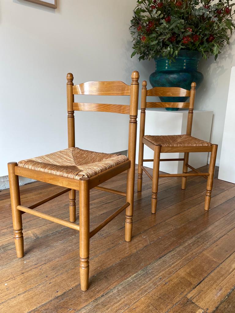 Woven Rush Dining Chairs