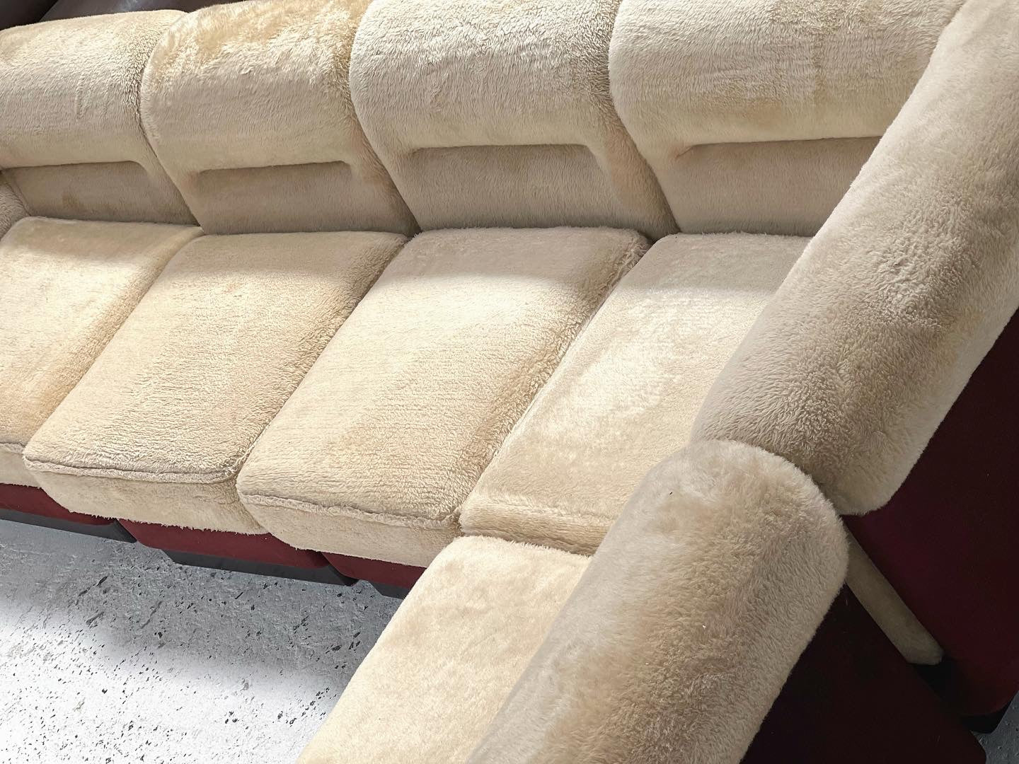 - Vintage VandeRoza Furry Five Piece Modular Sofa - One Set Available