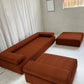 - Bespoke Rust Boucle Modular Sofa Set