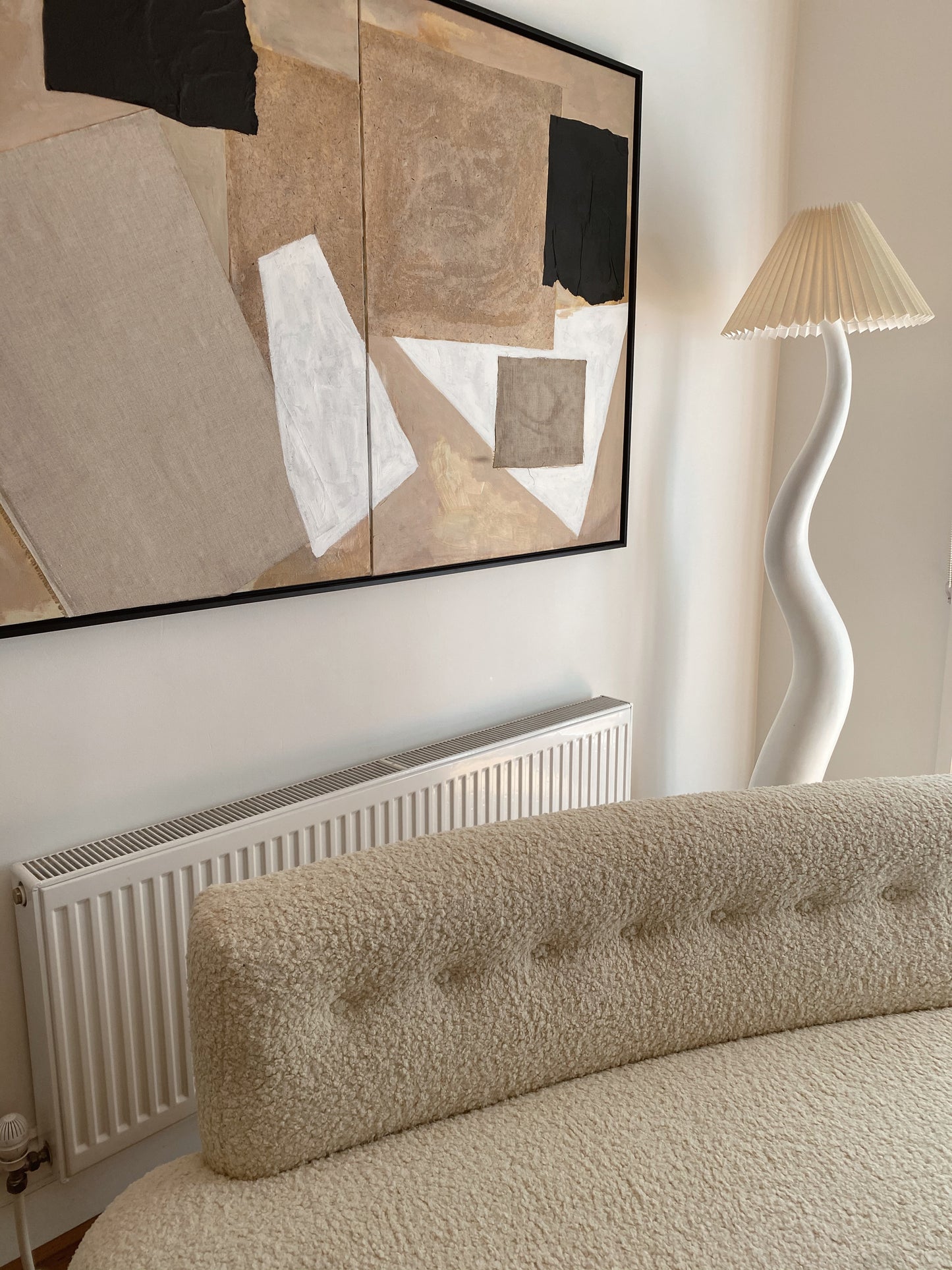 Custom Made Vintage Curved Sofa