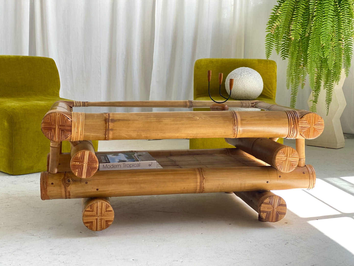 Large Bamboo Coffee Table