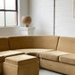 Curved Modular Sofa with Ottoman
