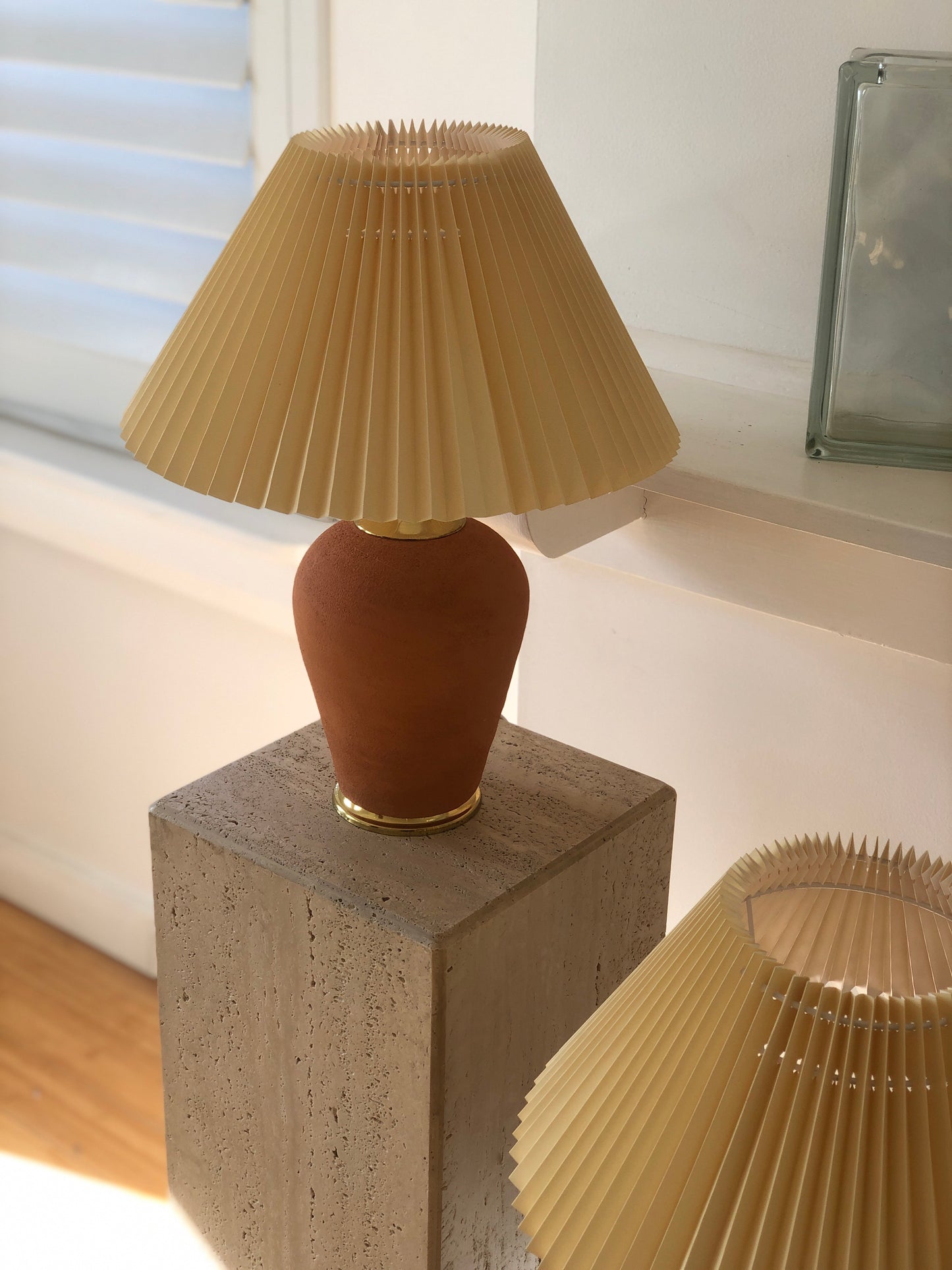 Pleated Italian lamp shades