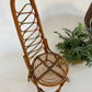 - Vintage Italian Bamboo High Back Chair