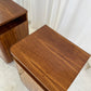 - Set of Two Vintage Wooden Bedside Tables