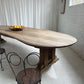 Custom Large Wooden Curved Table
