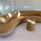 Sculptural Curved Sofa and Ottoman