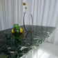 Vintage Green Palladiana Marble & Lucite Table