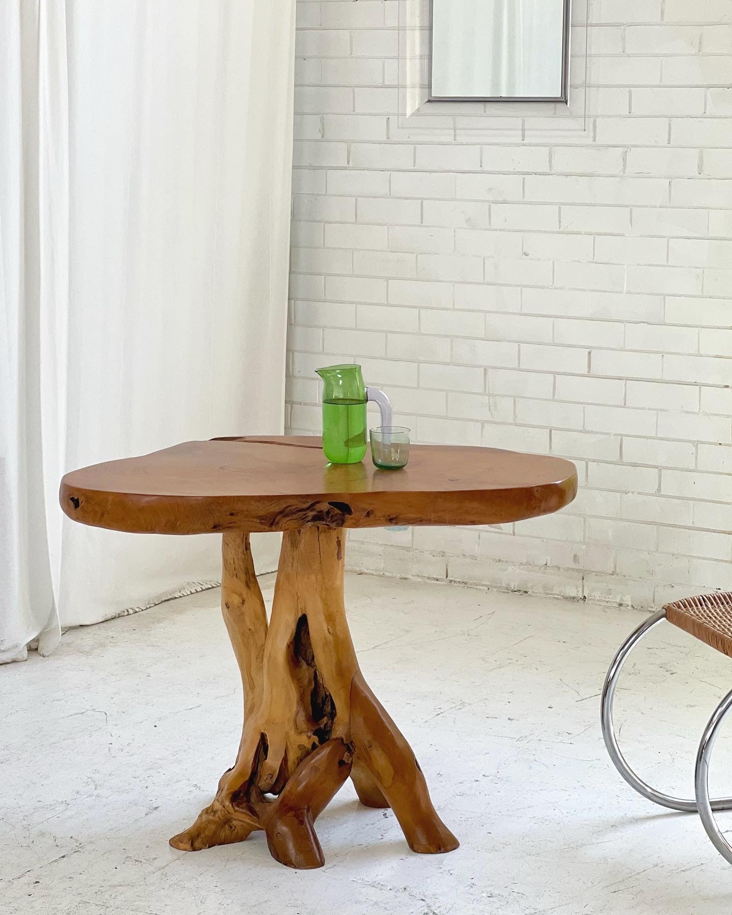 - Organic Wooden Root Table