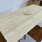 Vintage Italian Honed Travertine Dining Table