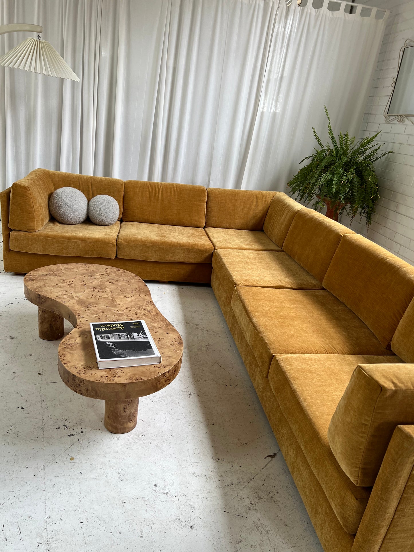 - Bespoke Mustard Modular Sofa Set