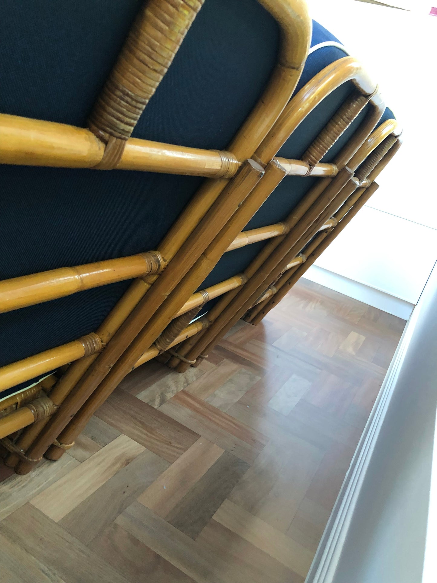 1950s Tropical Deco Pretzel Sofa