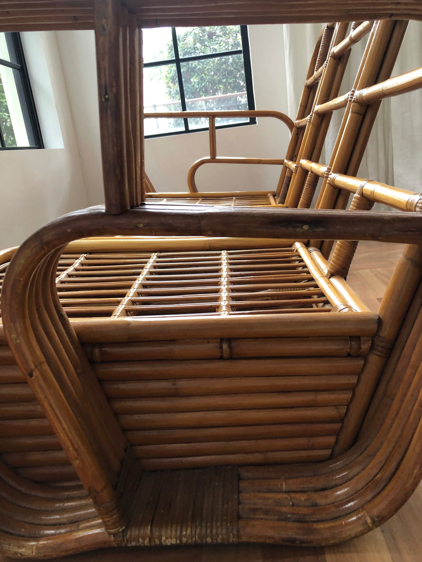 1950s Tropical Deco Pretzel Sofa