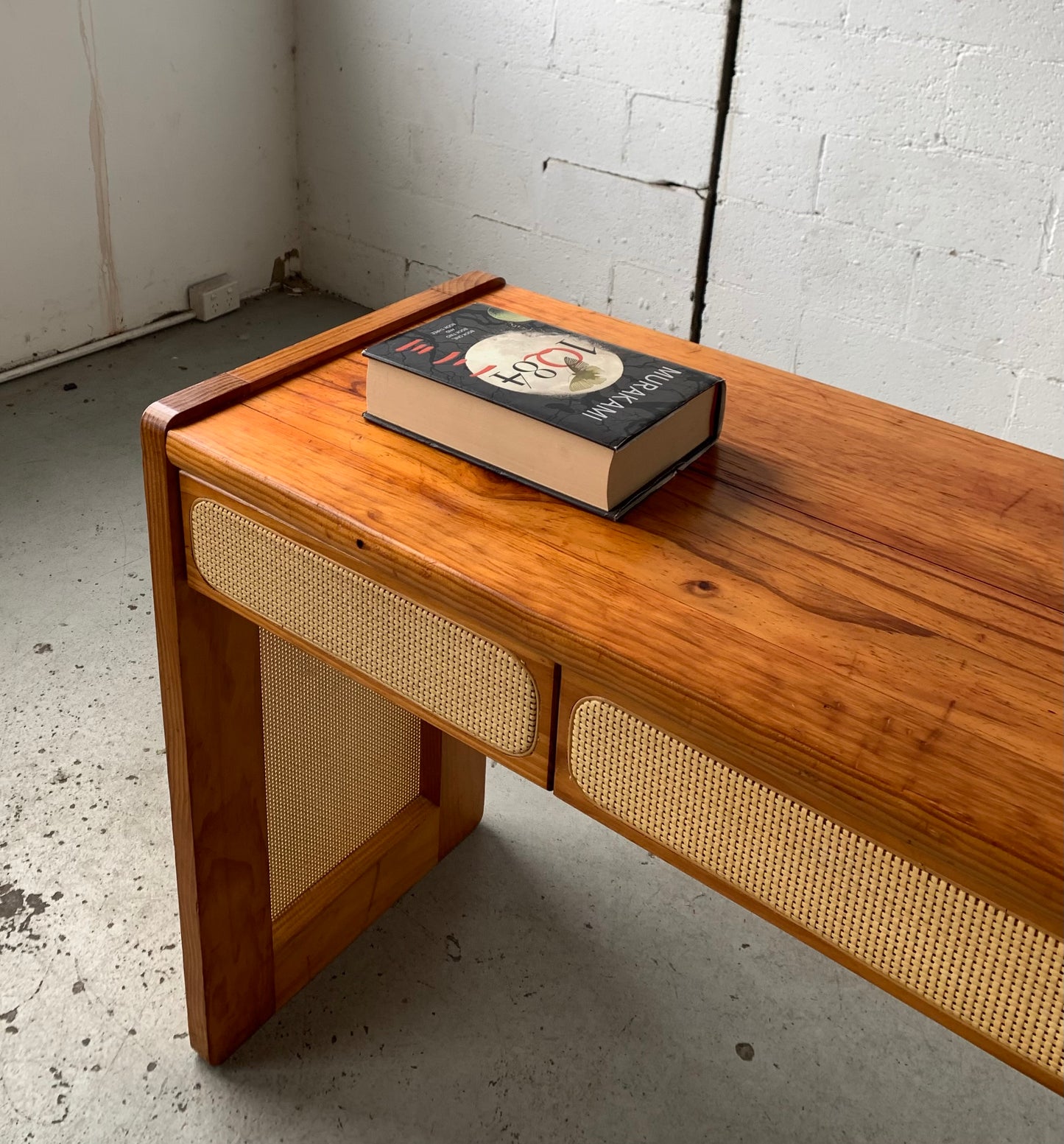 Rattan Console Table With Storage