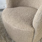 Vladimir Kagan-Style Swivel Chair in Wool Boucle - Two Available