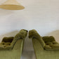 Vintage Green Velvet Armchairs