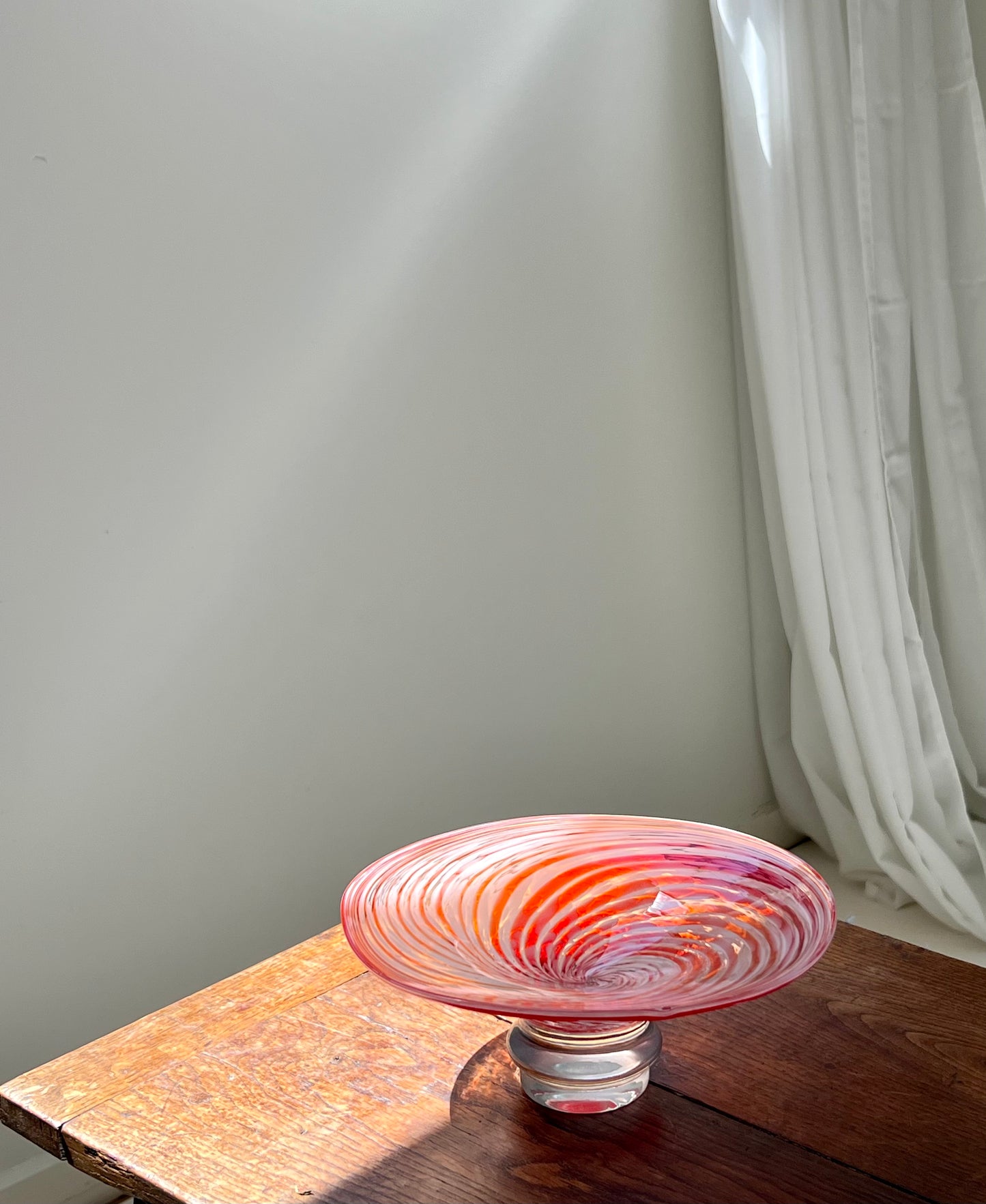 Vintage Swirly Murano Fruit Bowl, Italy