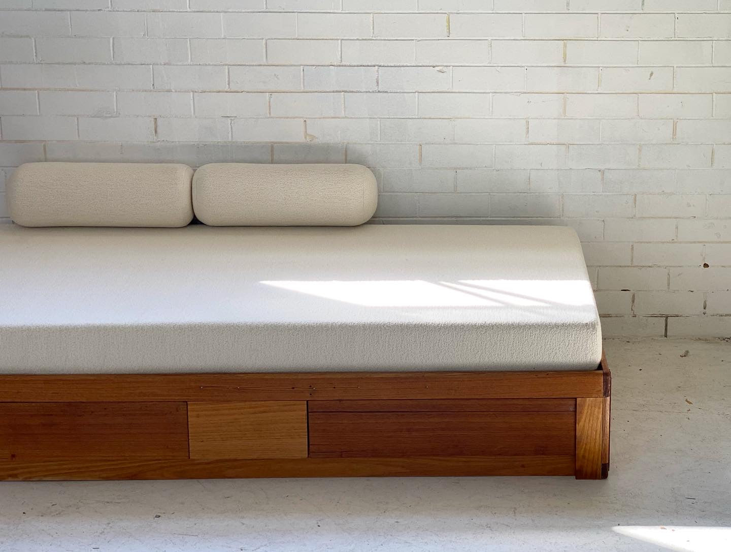 Vintage Handmade Wooden Daybed Sofa