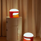 Red Kartell KD27 Lamp by Joe Colombo