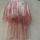 Murano Sconce - Venini TRONCHI PINK - One Available