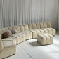 - Soft Cream Curved Modular Sofa Set
