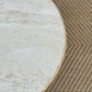 Oval Travertine Coffee Table