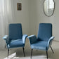 1960s Italian Winged Armchair, Fully Refurbished - Two Available