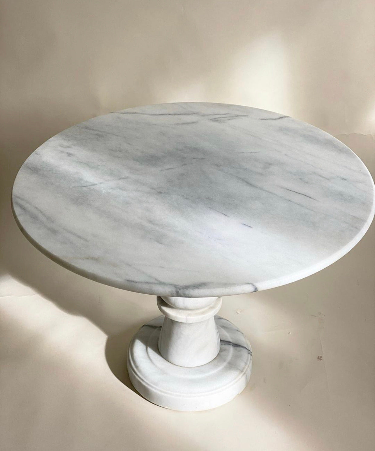 Carrara Marble Side Table