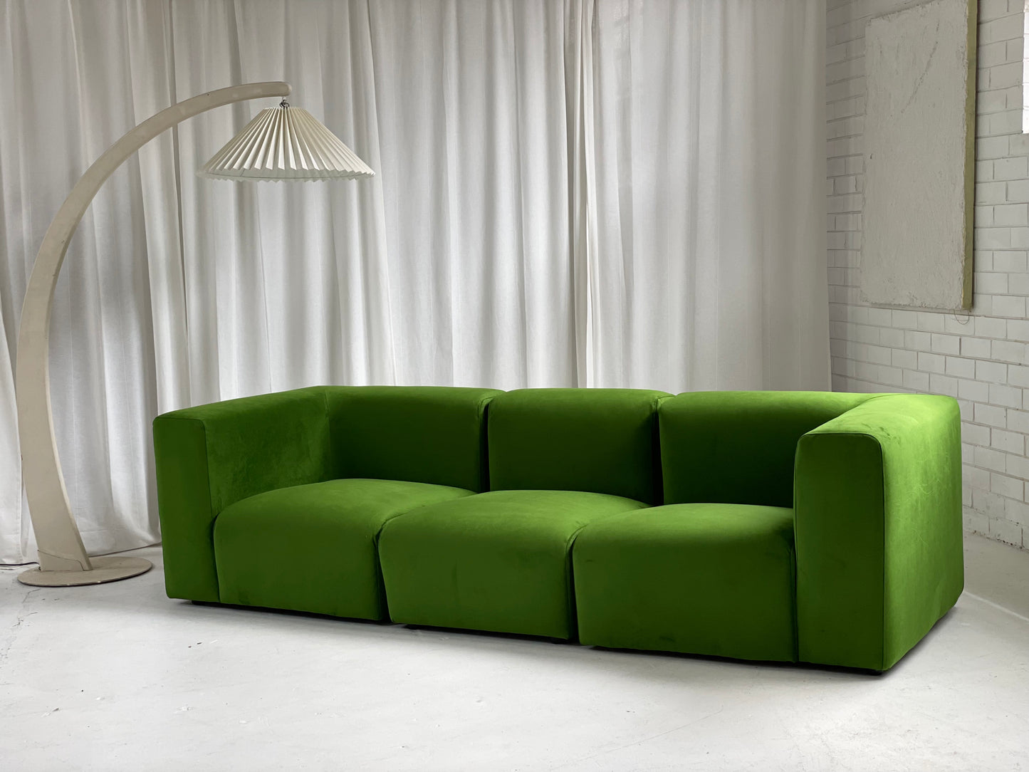 Mohair Velvet Modular Sofa