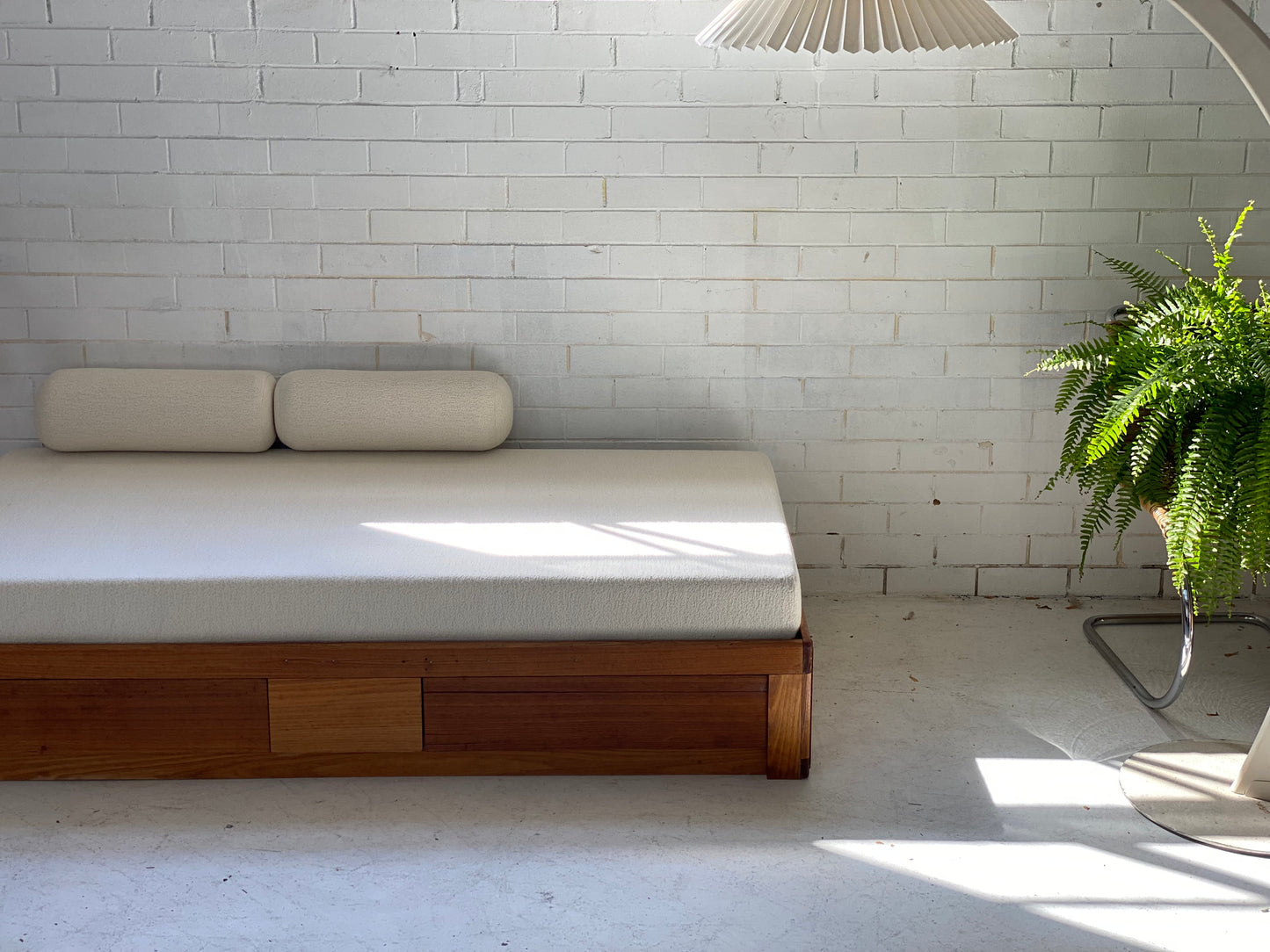 Vintage Handmade Wooden Daybed Sofa