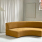Bespoke Mustard Curvy Modular Sofa